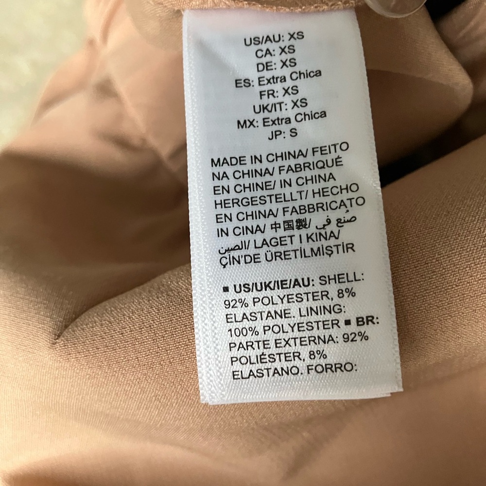 THE DROP Salmon High Rise Tapered Straight Leg Slacks Size XS (Could fit S) - Picture 11 of 11
